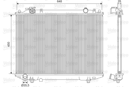 Radiator apa - Radiator motor potrivit FORD RANGER; MAZDA B-SERIE, BT-50 2.5D/3.0D -06.06