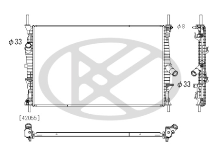 Radiator motor potrivit FORD TOURNEO CUSTOM V362, TRANSIT, TRANSIT CUSTOM V362, TRANSIT V363 2.0D-Electric dupa 2011 [1]