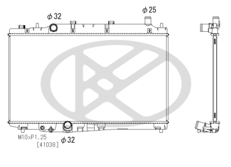 Radiator motor potrivit Honda HR-V dupa 2014 - 1.8, aluminiu, 375×697×16 mm [1]