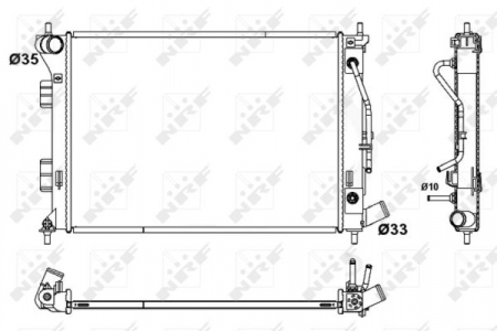 Radiator motor potrivit HYUNDAI ELANTRA V; KIA CERATO III, SOUL I 1.6/1.8/2.0 [3]