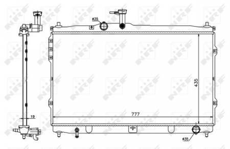Radiator motor potrivit HYUNDAI H-1 CARGO, H-1 TRAVEL 2.5D [1]