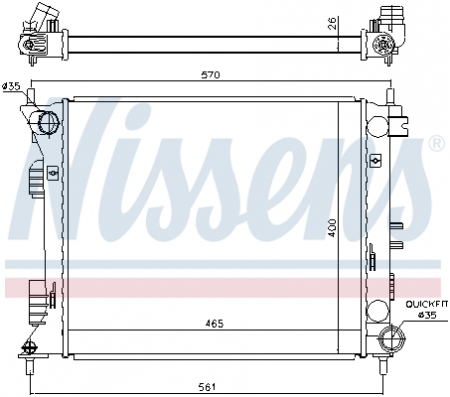 Radiator motor potrivit HYUNDAI VELOSTER 1.6 [1]