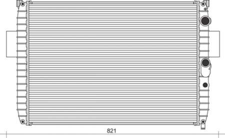 Radiator apa - Radiator motor potrivit IVECO DAILY II 2.5D/2.8D