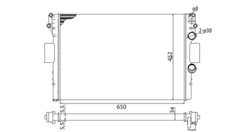 Radiator motor potrivit IVECO DAILY III 2.8D 1999-2007 [1]