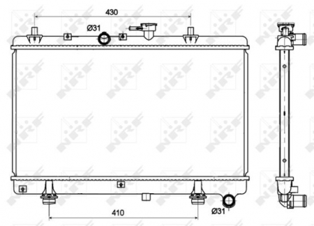 Radiator apa - Radiator motor potrivit KIA RIO I 1.3/1.5