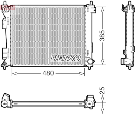 Radiator apa - Radiator motor potrivit KIA RIO IV, STONIC 1.0-1.6D dupa 2017