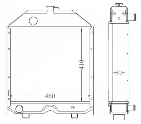Radiator motor potrivit LANDINI 500, 60, 600, 6000, 70, 7000, 80, 8000, TREKKER A4.236/A4.248/AD3.152 [2]