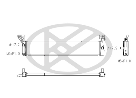 Radiator motor potrivit Lexus GS 2012-2018 - 3.5 hibrid, aluminiu, 610×121×22 mm [1]
