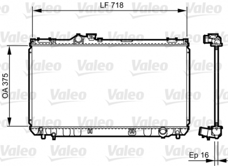 Radiator apa - Radiator motor potrivit LEXUS IS I, IS SPORTCROSS 2.0