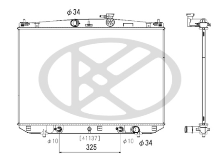 Radiator apa - Radiator motor potrivit LEXUS RX 3.5H dupa 2015