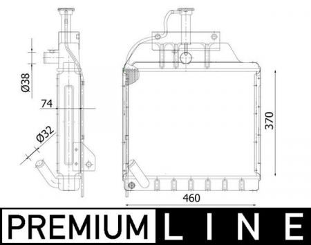 Radiator motor potrivit MASSEY FERGUSON 200 4.203/AD4.203 [2]