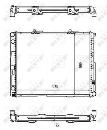 Radiator motor potrivit MERCEDES 124 (W124), 124 T-MODEL (S124), E (W124), E T-MODEL (S124) 3.0D [2]