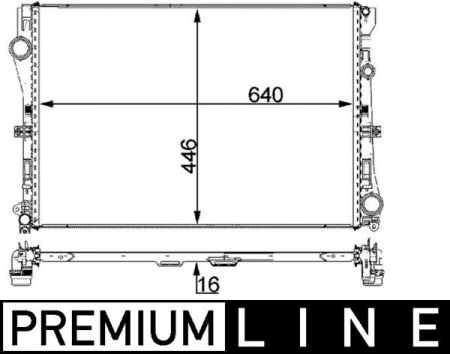 Radiator motor potrivit MERCEDES C (A205), C (C205), C T-MODEL (S205), C (W205), E (A238), E (C238), E T-MODEL (S213), E (W213) 1.5H-2.2DH [2]