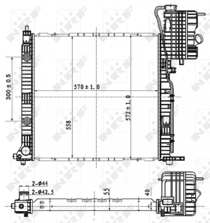 Radiator motor potrivit MERCEDES V (638/2), VITO (W638) 2.0/2.3 [2]