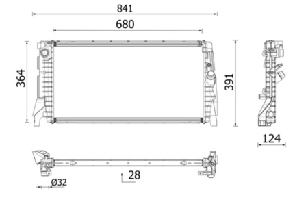Radiator motor potrivit MINI (F55), (F56), (F57), CLUBMAN (F54) 1.5/2.0 09.13- [1]