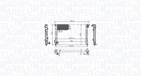 Radiator apa - Radiator motor potrivit MINI (R50, R53), (R52) 1.6 06.01-07.08