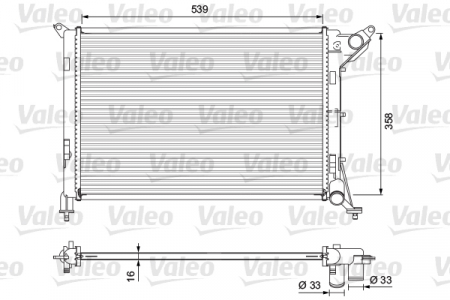 Radiator apa - Radiator motor potrivit MINI (R50, R53), (R52) 1.6 pana in 2007