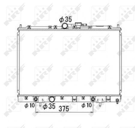 Radiator apa - Radiator motor potrivit MITSUBISHI PAJERO PININ I 1.8/2.0