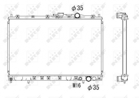Radiator apa - Radiator motor potrivit MITSUBISHI SPACE, SPACE RUNNER 2.0D