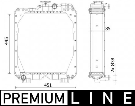 Radiator motor potrivit NEW HOLLAND TT, XX.56 [0]