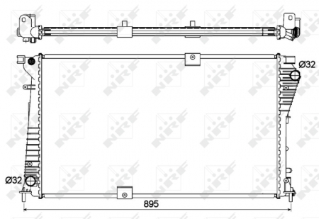 Radiator motor potrivit NISSAN PRIMASTAR; OPEL MOVANO, VIVARO A; RENAULT MASTER II, TRAFIC II 1.9D-2.5D [2]