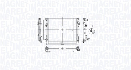 Radiator apa - Radiator motor potrivit NISSAN PRIMASTAR; OPEL VIVARO A; RENAULT TRAFIC II 1.9D dupa 2001