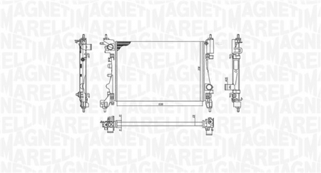 Radiator motor potrivit OPEL ADAM, CORSA D, CORSA D/HATCHBACK, CORSA E, CORSA E/HATCHBACK 1.2-1.4LPG [1]