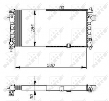 Radiator apa - Radiator motor potrivit OPEL ASCONA C, CORSA A, CORSA A TR, KADETT E COMBO 1.2-2.0