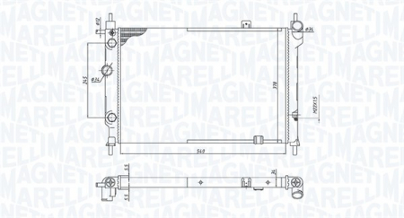 Radiator motor potrivit OPEL ASTRA F, ASTRA F CLASSIC 1.4-2.0 [1]