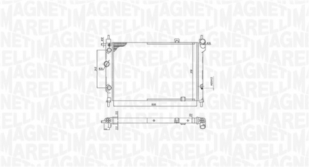 Radiator apa - Radiator motor potrivit OPEL ASTRA F, ASTRA F CLASSIC 1.4-2.0
