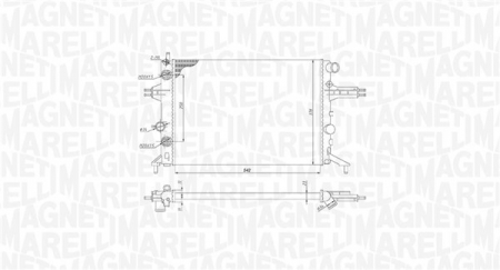 Radiator motor potrivit OPEL ASTRA G, ASTRA G/KOMBI, ZAFIRA A 1.4-2.2 [1]
