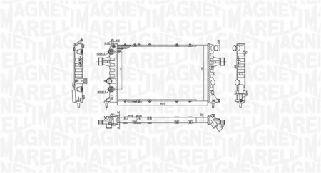 Radiator motor potrivit OPEL ASTRA G, ASTRA G/KOMBI, ZAFIRA A 1.6-2.2D [1]