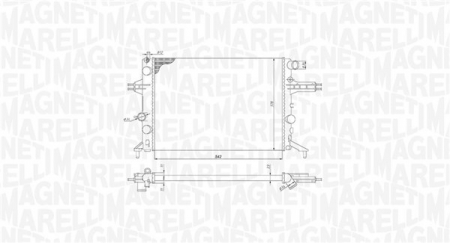 Radiator motor potrivit OPEL ASTRA G, ZAFIRA A 1.4-2.2 [1]