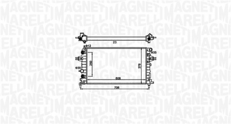 Radiator motor potrivit OPEL ASTRA H, ASTRA H GTC, ZAFIRA B 1.2-1.8 [0]