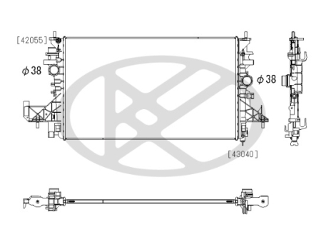 Radiator motor potrivit OPEL ASTRA K 1.4 2015-2022 [1]