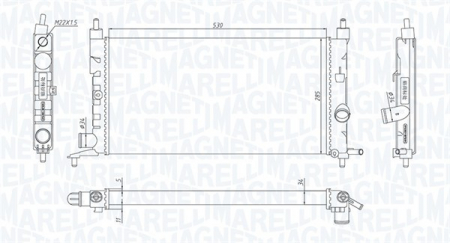 Radiator motor potrivit OPEL COMBO/MINIVAN, CORSA B, CORSA B/HATCHBACK, TIGRA 1.2/1.4/1.6 [0]