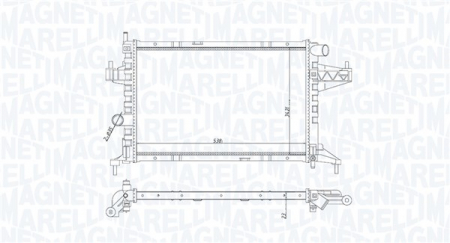 Radiator motor potrivit OPEL COMBO TOUR, COMBO/MINIVAN, CORSA C, TIGRA 1.4-1.8 [2]
