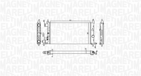 Radiator apa - Radiator motor potrivit OPEL CORSA B 1.0/1.2