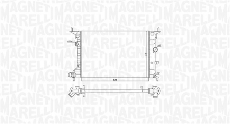 Radiator motor potrivit OPEL VECTRA B 1.6/1.8/2.0 [0]