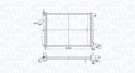 Radiator motor potrivit OPEL VECTRA B 2.0D [1]