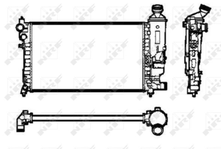 Radiator apa - Radiator motor potrivit PEUGEOT 106 II 1.1/1.4/1.6 1996-2004