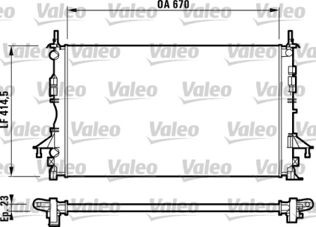 Racire - Radiator motor potrivit RENAULT ESPACE IV, LAGUNA II, VEL SATIS 1.6-2.2D
