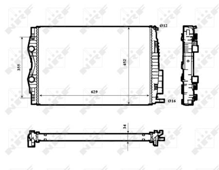 Radiator motor potrivit RENAULT GRAND SCENIC II, MEGANE II, SCENIC II 1.9D/2.0/2.0D [2]