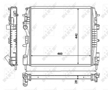 Radiator motor potrivit RENAULT KANGOO, KANGOO EXPRESS 1.5D [2]