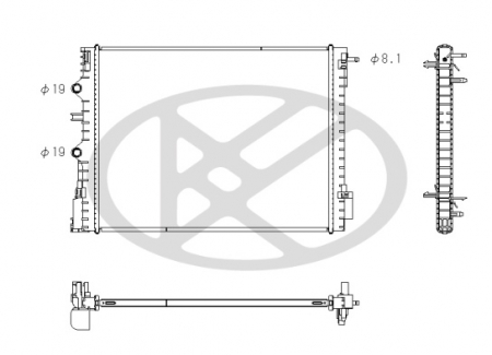 Radiator motor potrivit RENAULT TWINGO III 0.9/0.9LPG [2]