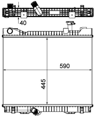 Radiator motor potrivit RVI MAXITY; NISSAN CABSTAR, NT400 CABSTAR DXi2,5-YD25K3LD-5MI 09.06- [2]