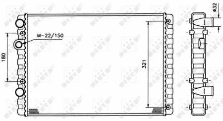 Radiator motor potrivit SEAT AROSA; VW LUPO I, POLO, POLO III 1.2D-1.9D [2]