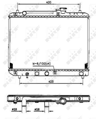 Radiator apa - Radiator motor potrivit SUZUKI BALENO, SWIFT II 1.3/1.6/1.8 1989-2002