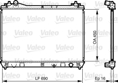 Radiator apa - Radiator motor potrivit SUZUKI GRAND VITARA II 1.6/1.9D/2.4 dupa 2005
