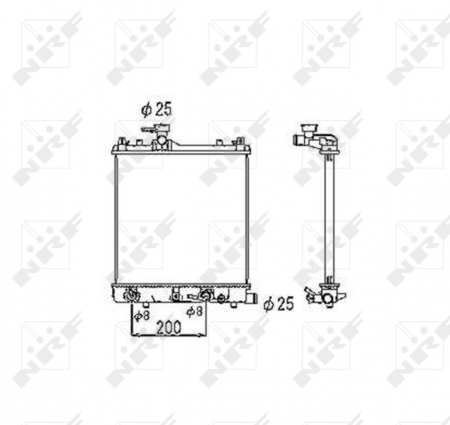 Radiator apa - Radiator motor potrivit SUZUKI WAGON R+ 1.0/1.2